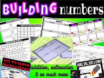 Preview of Have fun BUILDING Numbers! [Math Graphic Organizer
