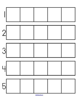 number grids to 5 counting sets patterns categorizing preschool