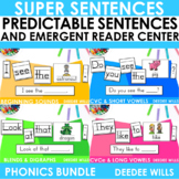 Building Phonics Sentences Center with Predictable Simple 