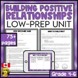 Positive Relationships Unit | Bullying | Friendship | Conf