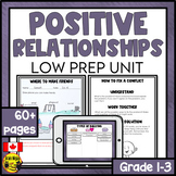 Building Positive Relationships Unit | Anti-Bullying and F