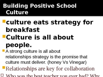Preview of Building Positive School Culture PD
