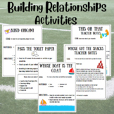 Building Relationships With Students First Week of School 