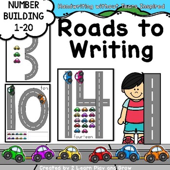 Preview of Building Road Numbers  Handwriting Without Tears HWT inspired