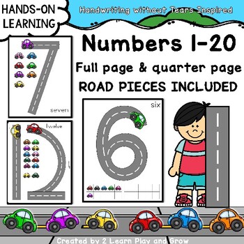Building Road Numbers Handwriting Without Tears HWT inspired | TPT