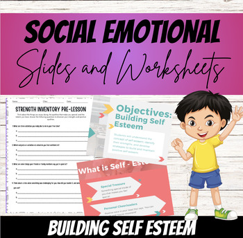 Building Self Esteem Lesson Slides and Handouts by Maddies Counselor Corner