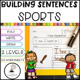 Building Sentences: Sports Writing Center | Kindergarten F