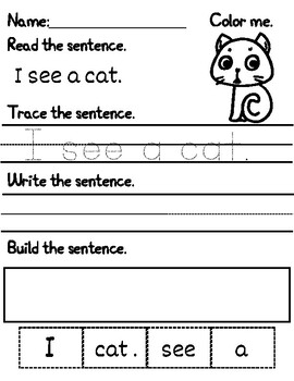 Building Sentences by Bee Inspired 2 Teach | TPT