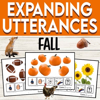 Preview of Expanding Utterances |Building Sentences: Fall | Increasing MLU | Speech Therapy