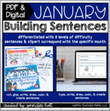 Building Sentences (January) | PDF & DIGITAL for Distance 