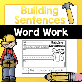 Building Sentences Packet by Jessica Rosace | Teachers Pay Teachers