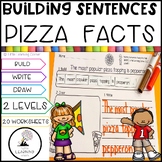 Building Sentences Pizza Facts for Kids | Kinder First Gra