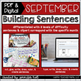 Building Sentences (September) | PDF & DIGITAL for Distanc