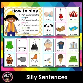 Preview of Sentence Building - Silly Sentences