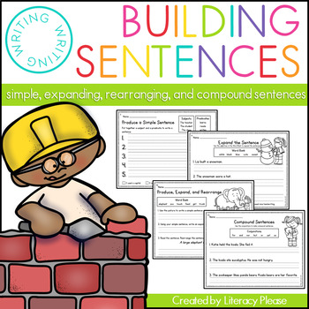 Preview of Building Sentences (Simple, Expanding, Rearranging, & Compound)