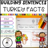 Building Sentences Turkey Facts for Kids | Kinder First Gr