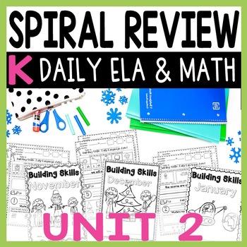 Preview of Calendar Journal:  Daily Language & Math Practice Unit 2