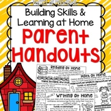 Parent Handouts for Preschool, Pre-K, and Kindergarten