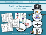 Building Snowman CVC Word Families