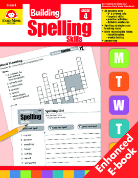 Preview of Building Spelling Skills, Grade 4 - Teacher's Edition, E-book