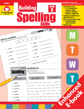 Preview of Building Spelling Skills, Grade 5 - Teacher's Edition, E-book