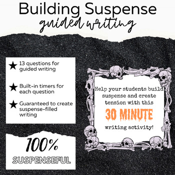Preview of Building Suspense-Creative Writing-Guided Writing