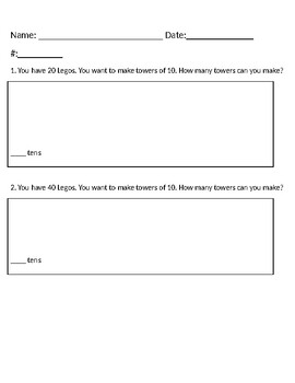 Building Tens Worksheet by Cruising in Primary | TPT