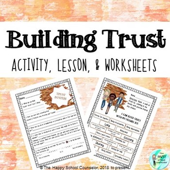 Preview of Building Trust: Friendship Lesson + Worksheets
