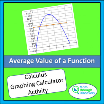 Preview of Calculus - Average Value of a Function - An Exploration