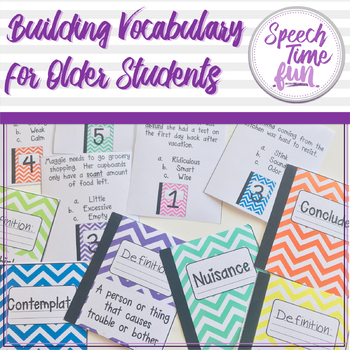 Preview of Building Vocabulary For Older Students!