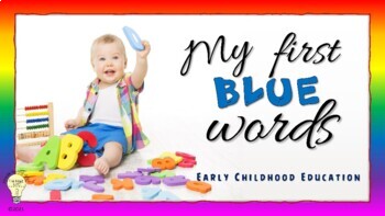 Preview of Building Vocabulary: My First Blue Words  - Digital/ Distance Learning