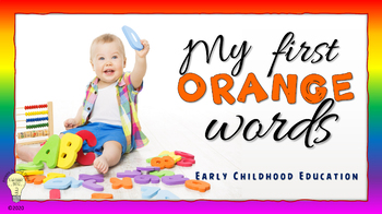 Preview of Building Vocabulary: My First Orange Words  - Digital/ Distance Learning