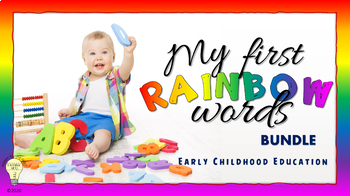 Preview of Building Vocabulary: My First Rainbow Words  - Digital/ Distance Learning BUNDLE