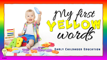 Preview of Building Vocabulary: My First Yellow Words  - Digital/ Distance Learning