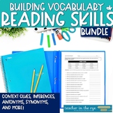 Building Vocabulary and Reading Skills Bundle Context Infe