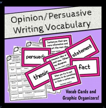 Preview of Persuasive Writing Vocabulary Study (Opinion Writing Vocabulary Study)