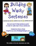 Building Wacky Sentences Station