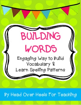Preview of Building Words {Hands on Word Building Activity}