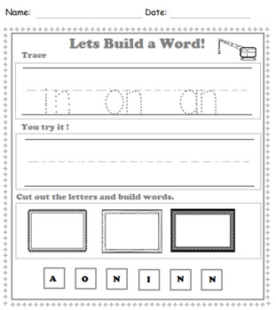 Preview of 30 Worksheets Phonical Starter Great For Home Learning
