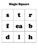 Building Words with Magic Squares