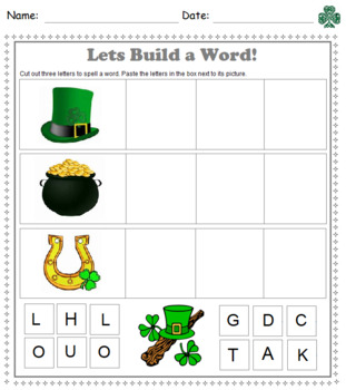 Preview of Building Words with St. Patrick