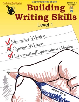 Preview of Building Writing Skills Level 1 eBook: Using the 5-Step Writing Process Gr. 3-5