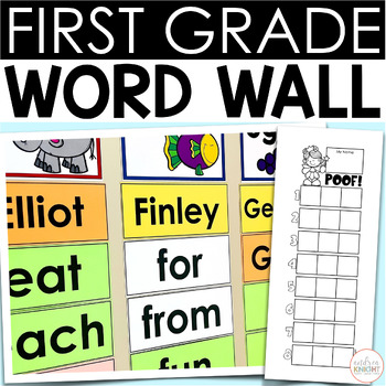 Preview of How to Build First Grade Word Walls Kids Will Use