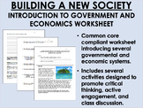 Building a New Society  - Introduction to Government and E