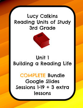 Preview of Lucy Calkins Building a Reading Life Grade 3 Unit 1 COMPLETE BUNDLE Google Slide