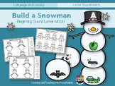 Building a Snowman Beginning Sounds