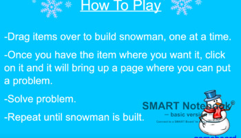 Preview of Building a Snowman Engagement Activity EDITABLE