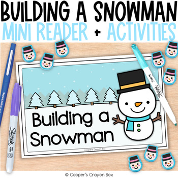 Preview of Building a Snowman | Mini Emergent Reader and Activities