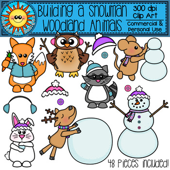 snowman clipart pictures of animals