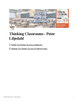 Preview of Building a Thinking Classroom Notes